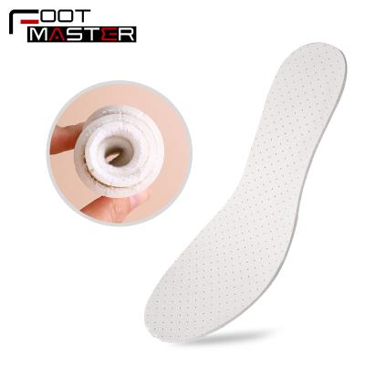 China Comfort Shoe Inner Unique Natural Latex Walking Insoles Towel Cloth+ Latex Maker Inserts To Stand All Day for sale