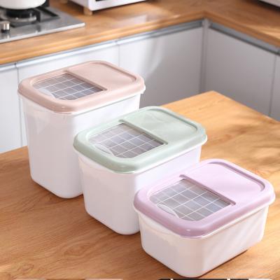 China Sustainable Household Rice Seal Cereal Food Container Food Containers Cereal Storage Container Set For Kitchen for sale