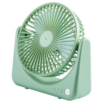 China Hotel Hot Sale Mini Fans Factory Rotating Plastic Usb Rechargeable Electric Table Desk Fan For Home Bedroom for sale