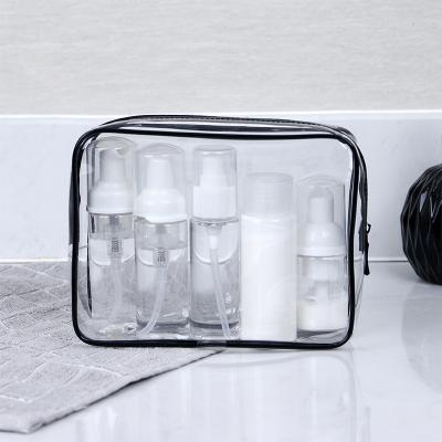 China makeup storage & Sundries fashion cosmetic bag etc. Portable Clear Waterproof PVC Travel Waterproof Toiletry Bag Tote Bag Makeup Bag for sale