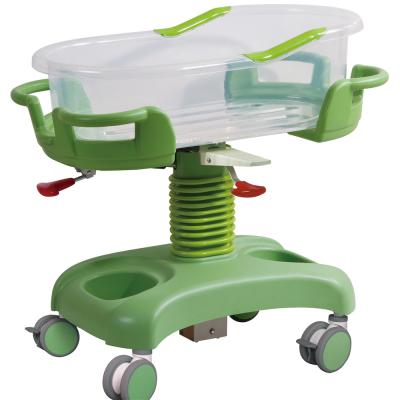 China Hospital Adjustable ABS Plastic YF068L Newborn Baby Crib for sale