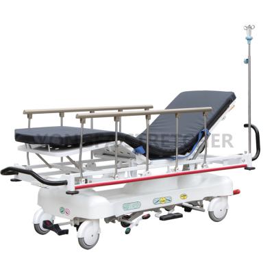 China Medical Hospital Trolley YFTC-Y4A Aluminum Alloy Emergency Transfer Stretcher Patient Trolley for sale