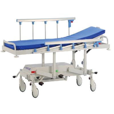 China Hospital Trolley Factory Direct Hydraulic Inpatient Transfer Ambulance Stretcher Trolley for sale