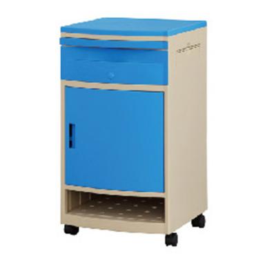 China YFZ027 Easy Cleaning Hospital Ward Bedside Table On Wheels Hospital Bedside Cabinet Standard for sale