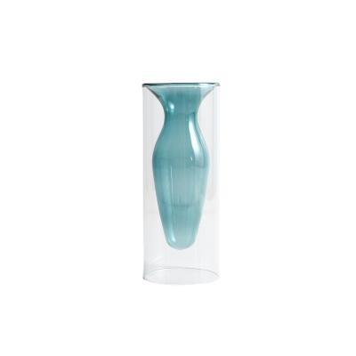 China Modern Wholesale Bulk Glass Vase Wedding Single Cylinder Glass Flower Vase for sale