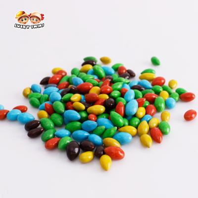 China Custom Chocolate Snack Colorful Chocolate Candy Nut Chocolate Bean For Snack for sale