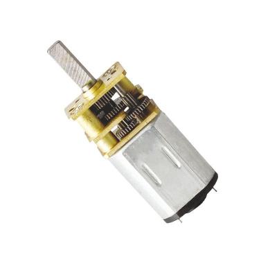 China Drip-proof Permanent magnet micro DC gearbox motor for electronic lock  camera low speed 5v for sale