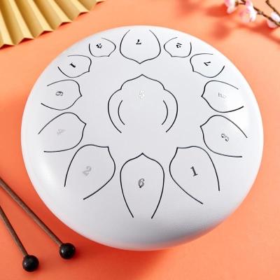 China Steel Tongue Drum 10inch 13 Notes Best Meditation Yoga Zen Percussion Musical Instruments Handpan Handpan Hand Drum for sale