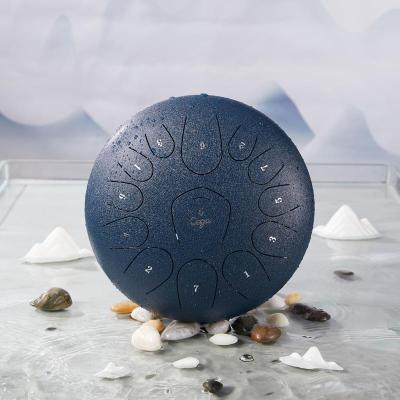 China Top Quality 12inch 13 Tones Tongue Drum Sale Steel Tongue Drum Sounds Supply Meditation Yoga Zen Musical Instruments for sale