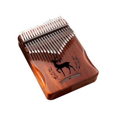 China Professional genuine kalimba thmub piano 17 keys koa gloss finish popular wholesale musical instruments KOA for sale