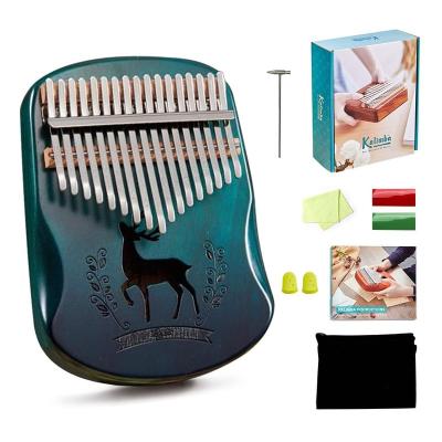 China Germany online portable hot sale finger piano high end musical instrument 17 key kalimba De Luna for sale