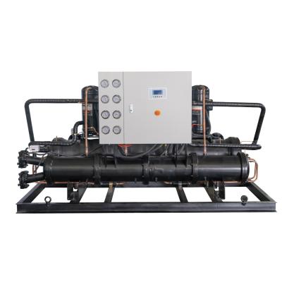 China Hotels Water Cooled Refrigerator For Milk Cooling 50 Ton 60HP Scroll Compressor Water Cooling Refrigerator for sale