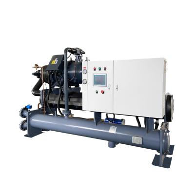 China Low Energy Cost Cooling Glycol Brewery Milk Beverage Water Cooled Screw Chiller 100HP for sale