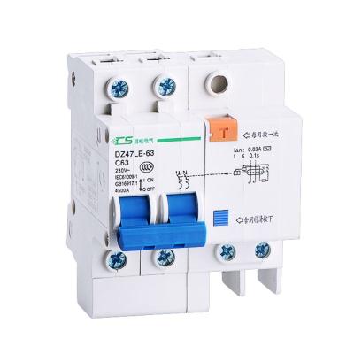 China Professional Ac Dc DC Circuit Breaker DZ47LE Mini Mcb Switch From PC Circuit Breaker Manufacturer for sale