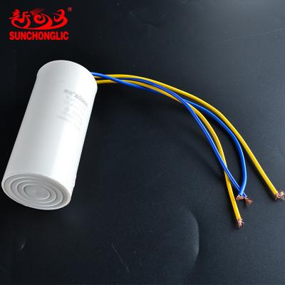 China Household Sunchonglic washing machine capacitors CBB60 6uF and 12uF connection rotation motor with washing motor for washer dryer for sale