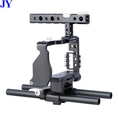 China Aluminum Alloy JingYing Photography Equipment Aluminum Alloy DSLR Camera Cage For Sony a6000 a6300 a6500 for sale