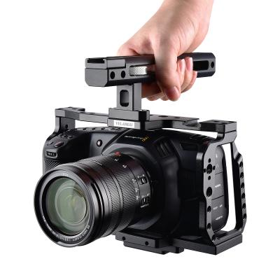 China Aluminum Alloy JingYing Photography Equipment Aluminum Alloy Camera Visual Cage For BMPCC Magic Black 4k for sale