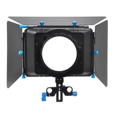 China Quick Delivery JingYing Support 100mm Lens DSLR Camera Black Matte Box For DSLR Camera for sale