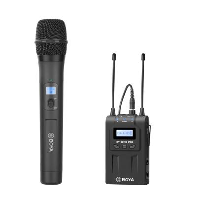 China BO YA BY-WM8 Pro Microphone BO YA BY-WM8 Professional Dual Channel Handheld UHF K3 Wireless System For Smartphone Camera Interviews for sale