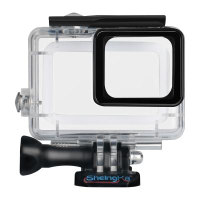 China JingYing Acrylic Underwater Transparent Waterproof Vanish Pro Action Camera Housing Case For Pro Hero 5GB 6 for sale