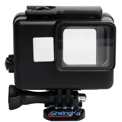 China Fast Delivery Time JingYing Underwater Action Camera 45m Black Waterproof Go Pro Housing Case 5 6 for gopros 5 6 for sale