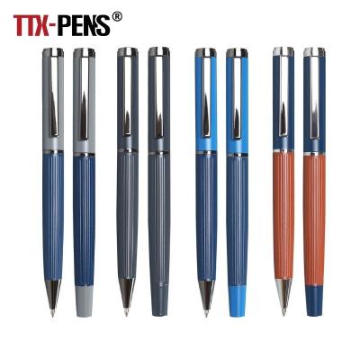 China Promotional Pen TTX Manufacturers Promotional OEM Design Custom Multi Color Roller Ball Ballpoint Pen With Logo for sale