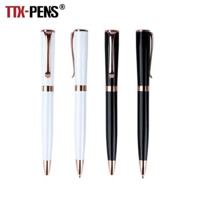 China Office & School Pen TTX Hotel Luxury Metal Pen Custom Body Logo High Quality Gift Gold Clip Ballpoint Roller Pen for sale