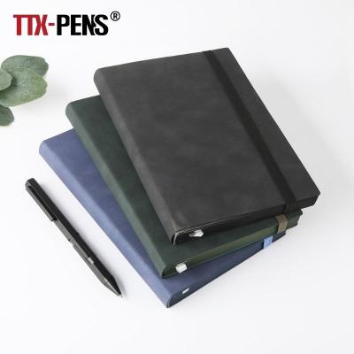 China Printed TTX High Quality Customized A5 Classic PU Leather Design Softbound Notebook For School for sale