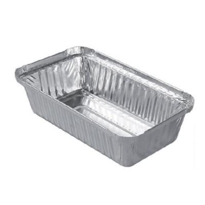 China Food Cooking 203*145mm Depth 45mm Rectangle 1050ml Aluminum Foil Top Inner Container for sale