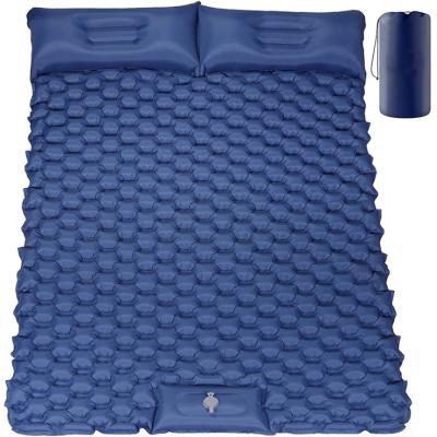 China Double Inflatable Mattress Double Air Mattress Camping Mattress Lightweight Waterproof Inflatable Outdoor Sleep Mat for sale