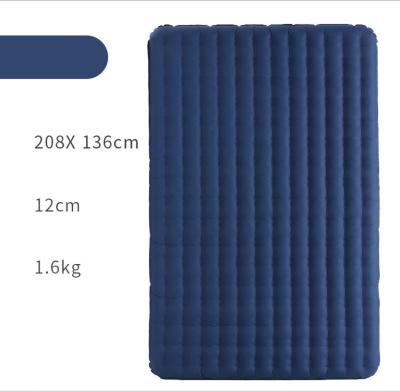 China Outdoor Camping Boosting Mat Double Moving Inflating Mat Camping Mattress Camping Air Light Durable Air Mattress for sale