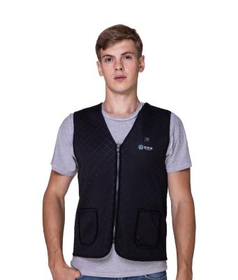 China Polyester/waterschelpmateriaal Verwarmd vest voor wintertemperatuurcontrole buiten Te koop