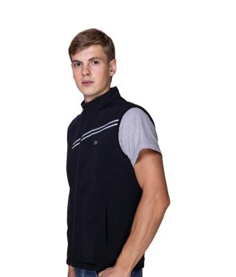 China Outdoor Winter Wear Windproof Carbon Fiber Heating Vest with Elastic and Zipper Closure for sale