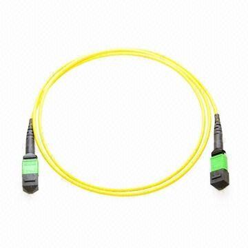 China Cable de fibra óptica del cordón de remiendo de MPO/de MTP SM, cordón de remiendo del solo modo para Ethernet en venta