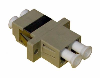 China LC Duplex Fiber Optic Adaptor , LC-LC MM Fiber Optic Adapter with Stable Capability for sale