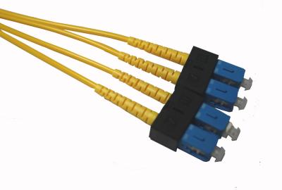 China Cabo de fibra óptica Singlemode do remendo do PVC, manutenção programada de SC-SC cabo da fibra de 9/125 3.0mm à venda