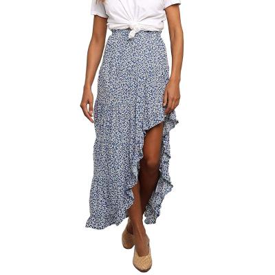 China Latest Style Women Ruffles Traveler Skirt Anti-Static Midi Skirt Anti-Static for sale