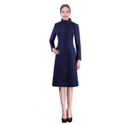 China Airline Crew Uniform Airline Uniform For Women Airline Pilot Uniforms Airline Pilot Uniforms Hostess Cabin Crew Deluxe Dark Blue Coat for sale