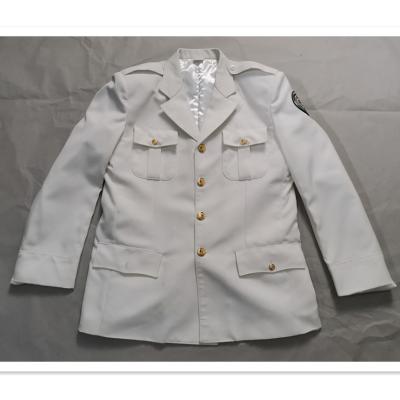 China Custom Saudi Arabia Military Officer Dress Uniform Anti-Static Ceremonial White Color Custom Military Uniform for sale