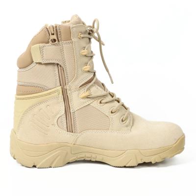 China Africa lightweight warm business boots tactical military khaki men drop out army safety shoes military desert boots for sale