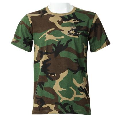 China Wholesale Cheap Custom Anti-pilling Camouflage Cotton Knitted T-Shirts for sale