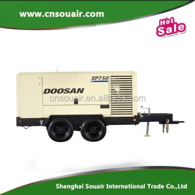 China 2015 DOOSAN air compressor lubricated portable mobile diesel compressor for sale with best price for sale