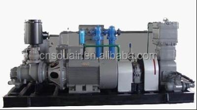 China Souair Lubricated Medium Pressure (30-40bar) Screw Booster Air Compressor Combined 10m3/min---50m3/min for sale