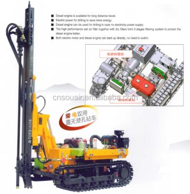 China Hot Sale Chinese Coal Brand Blast Hole DTH Drill Rig For Mining Quarry Site Project ZGYX410E for sale