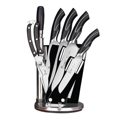 China Stocked 7 Piece Kitchen Knife Set , Stainless Steel Chef Knife Set With ABS Handle for sale