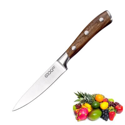 China New Arrival 2021 Viable 3.5 Inch - Tall - End Stainless Steel Zebra Handle Fruit Wood Paring Knife for sale