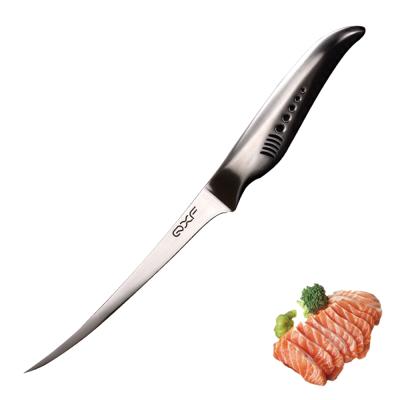 China 7 Inch Meat Boning Fillet Knife Peach Design Stainless Steel Viable Unique Ultra Sharp Flexible Blade for sale