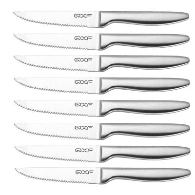 China 8 Viable Steak Pieces of Knife Set of 8, Stainless Steel Standing Steak Knife, Ultra-Sharp Serrated Steak Knives for sale