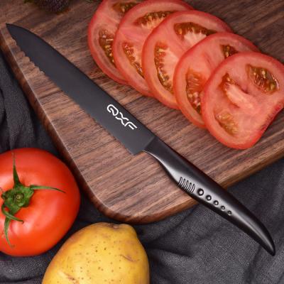 China 5 Inch Tomato Viable Utility Knife Serrated Utility Knife for sale