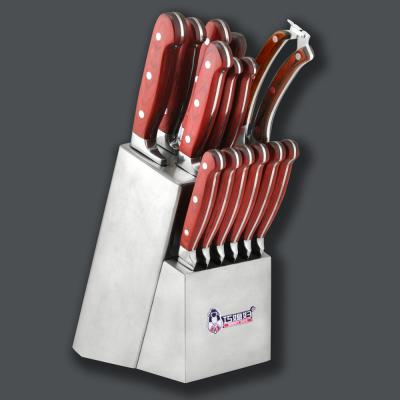 China Sustainable Packed Knife Set Wholesale / Stainless Steel Knife Set Kitchen for sale